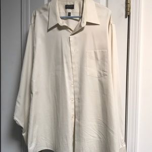 Men’s Cream one pocket shirt 18 1/2